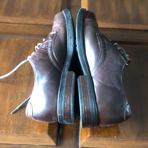Men’s size 8 1/2M brown leather Nunn Bush lace up dress shoes - Picture 4 of 10